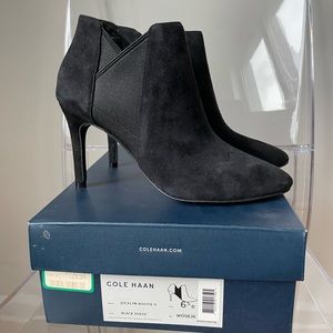 COLE HAAN Black Stiletto Heel Booties